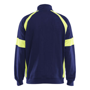 Blaklader BLAKLADER 35671158 Hi Vis Reflective Full Zip Work Sweatshirt MEN - 100% Cotton - 356711588933_2