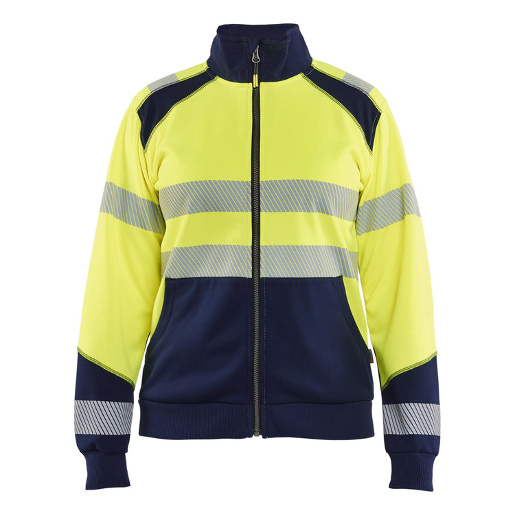 Blaklader BLAKLADER 35082528 Hi Vis Reflective Half-zip Work Sweatshirt WOMEN - Brushed Inside - 350825283389