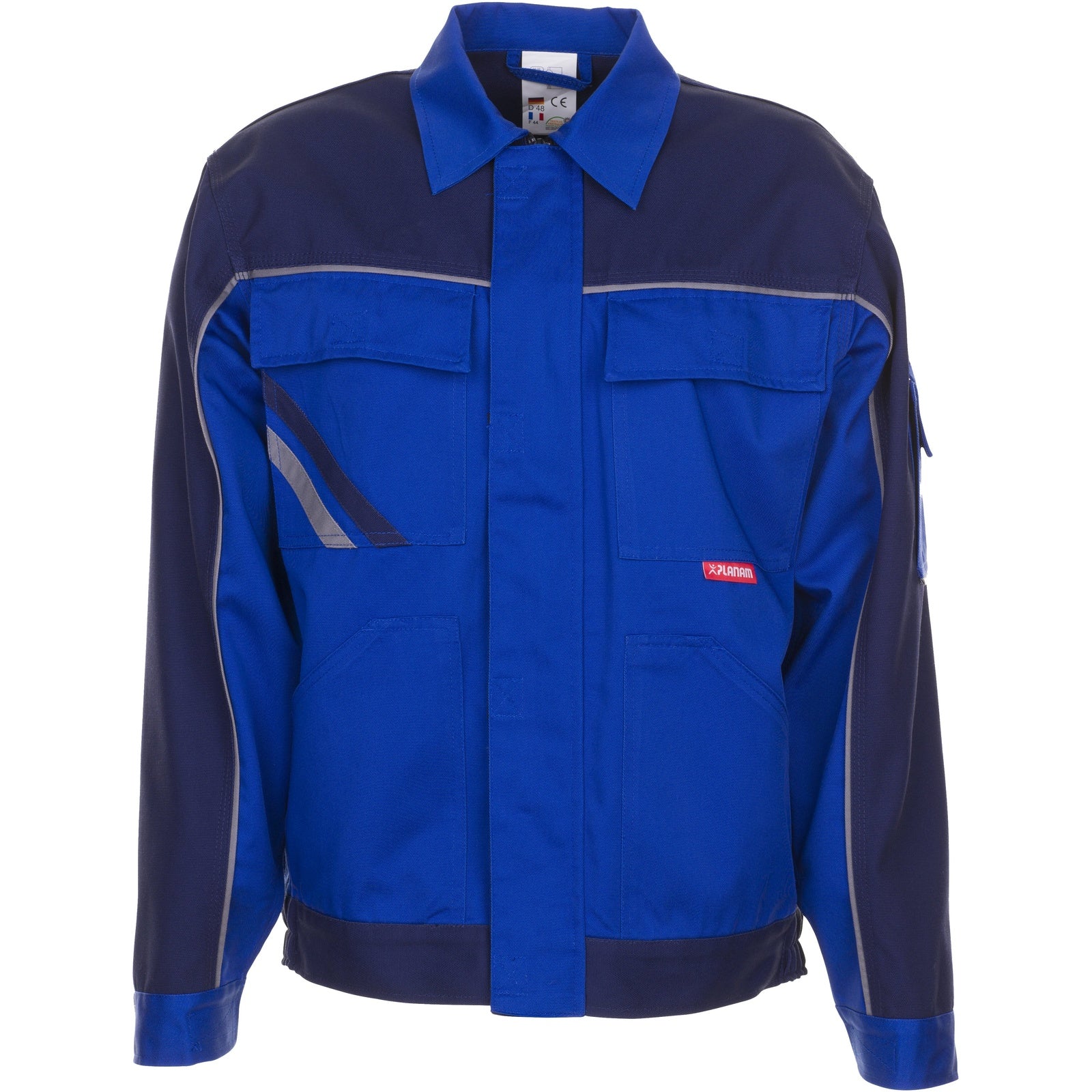 Planam Highline Waisted Jacket royal blue/navy/zinc - Main