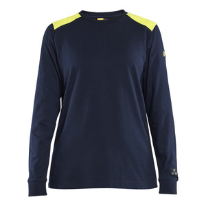 Blaklader 34671737 Women’' Flame Resistant T Shirt Long Sleeve - 346717378933