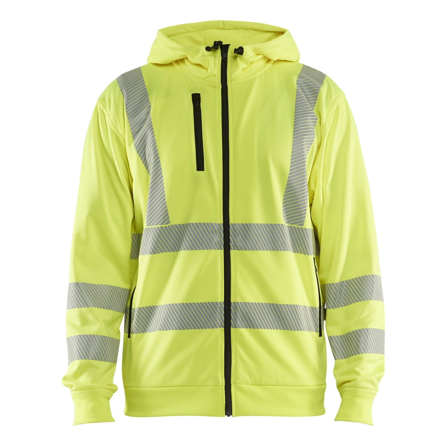 Blaklader BLAKLADER 35652538 Hi Vis Hoodie Full Zip Hi Vis Reflective Hoodie Work Sweatshirt MEN - Breathable - 356525383300