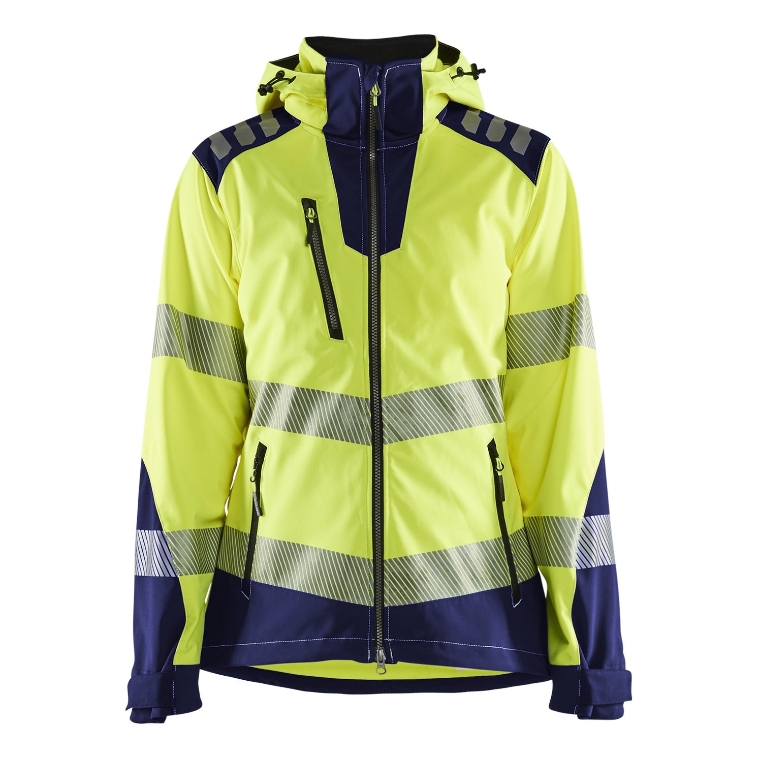 Blaklader BLAKLADER 47912513 Women's Hi Vis Softshell Jacket Hi Vis Reflective Softshell Work Jacket WOMEN - Waterproof - 479125133389