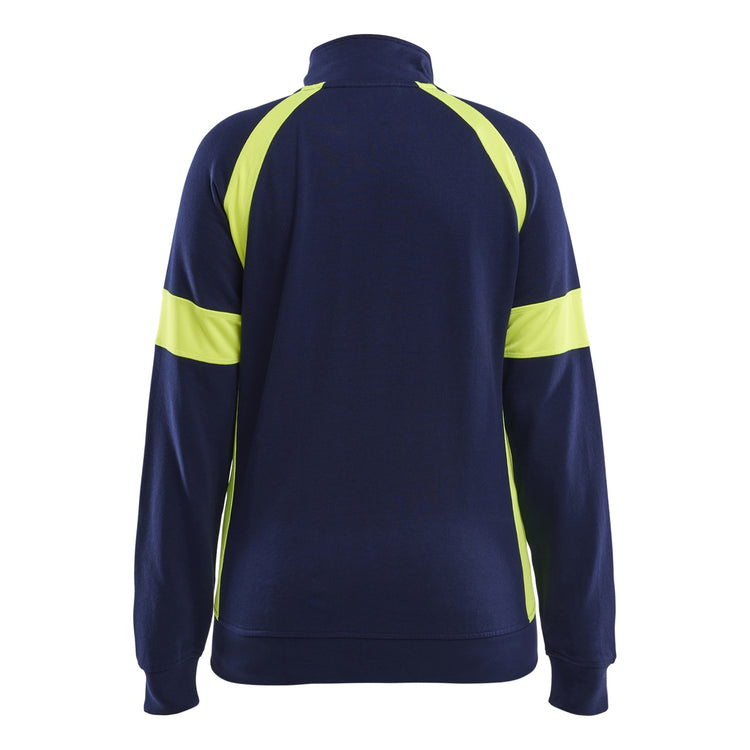 Blaklader BLAKLADER 35681158 Hi Vis Reflective Full-zip Work Sweatshirt WOMEN - 100% Cotton - 356811588933_2