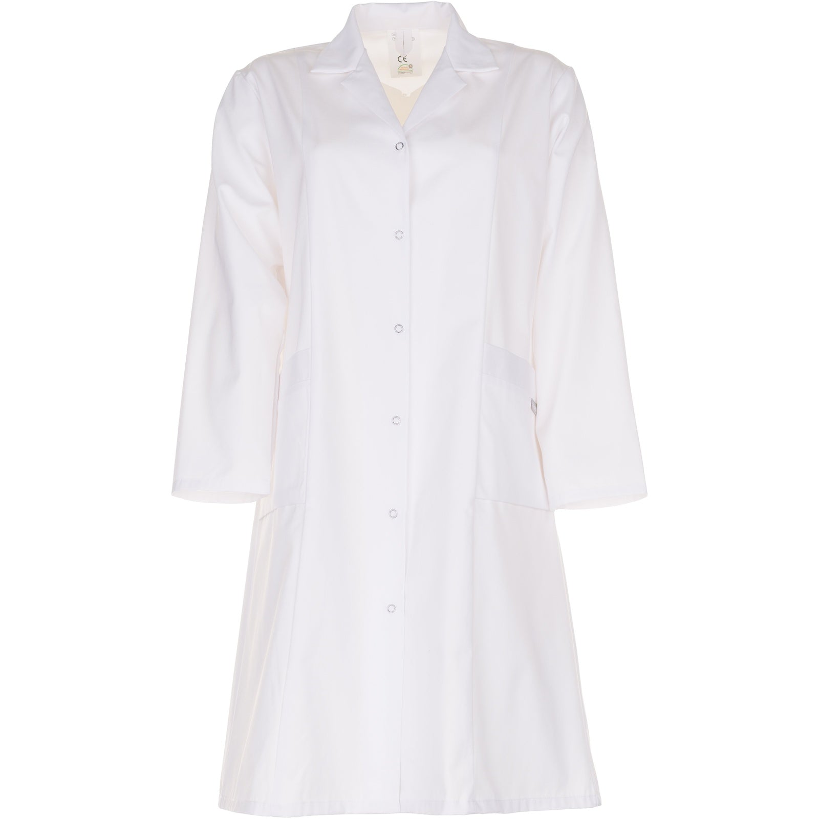 Planam Ladies Coat long sleeve pure white - Model view 1