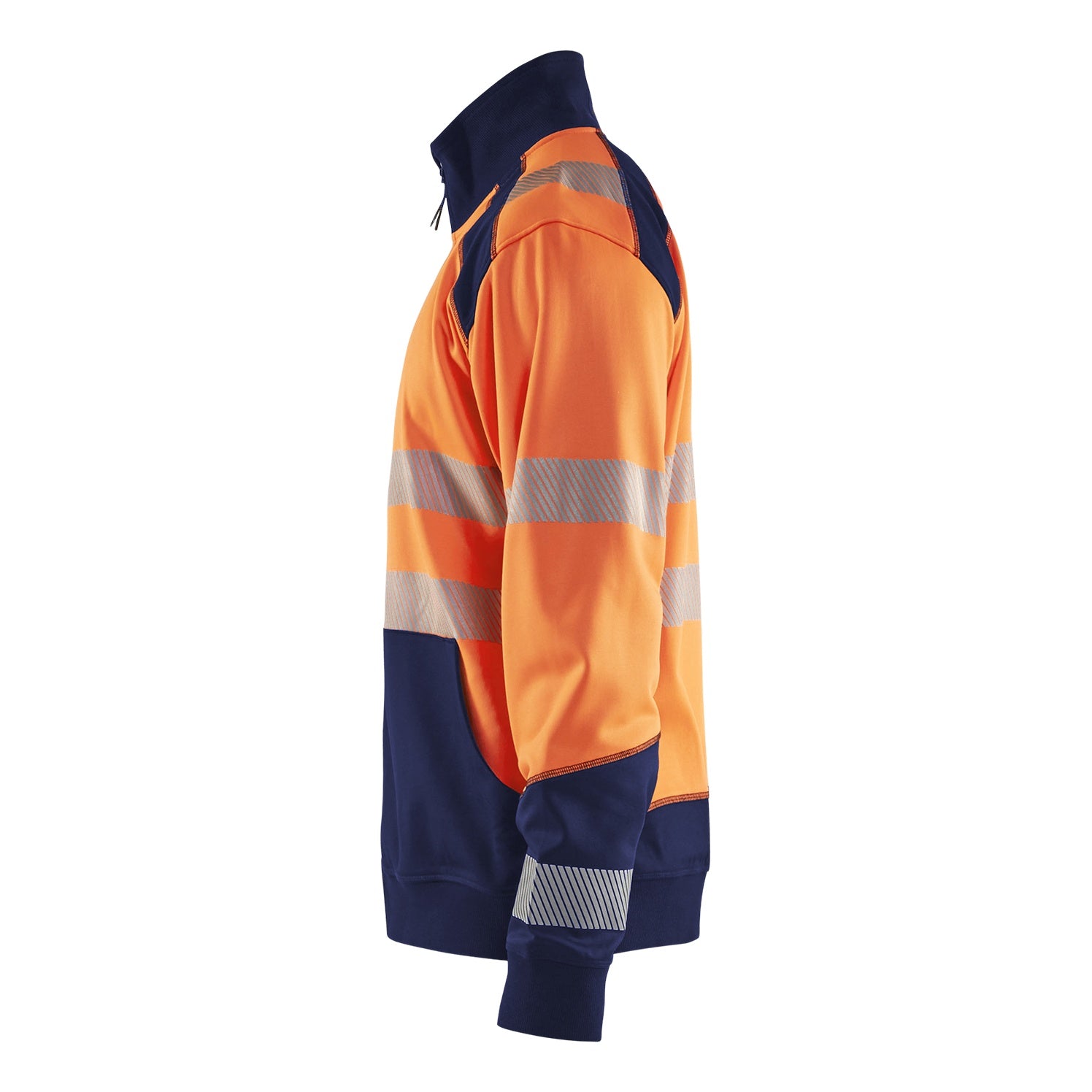 Blaklader BLAKLADER 35562528 Hi Vis Reflective Half-zip Work Sweatshirt MEN - Brushed Interior - 355625285389_CL