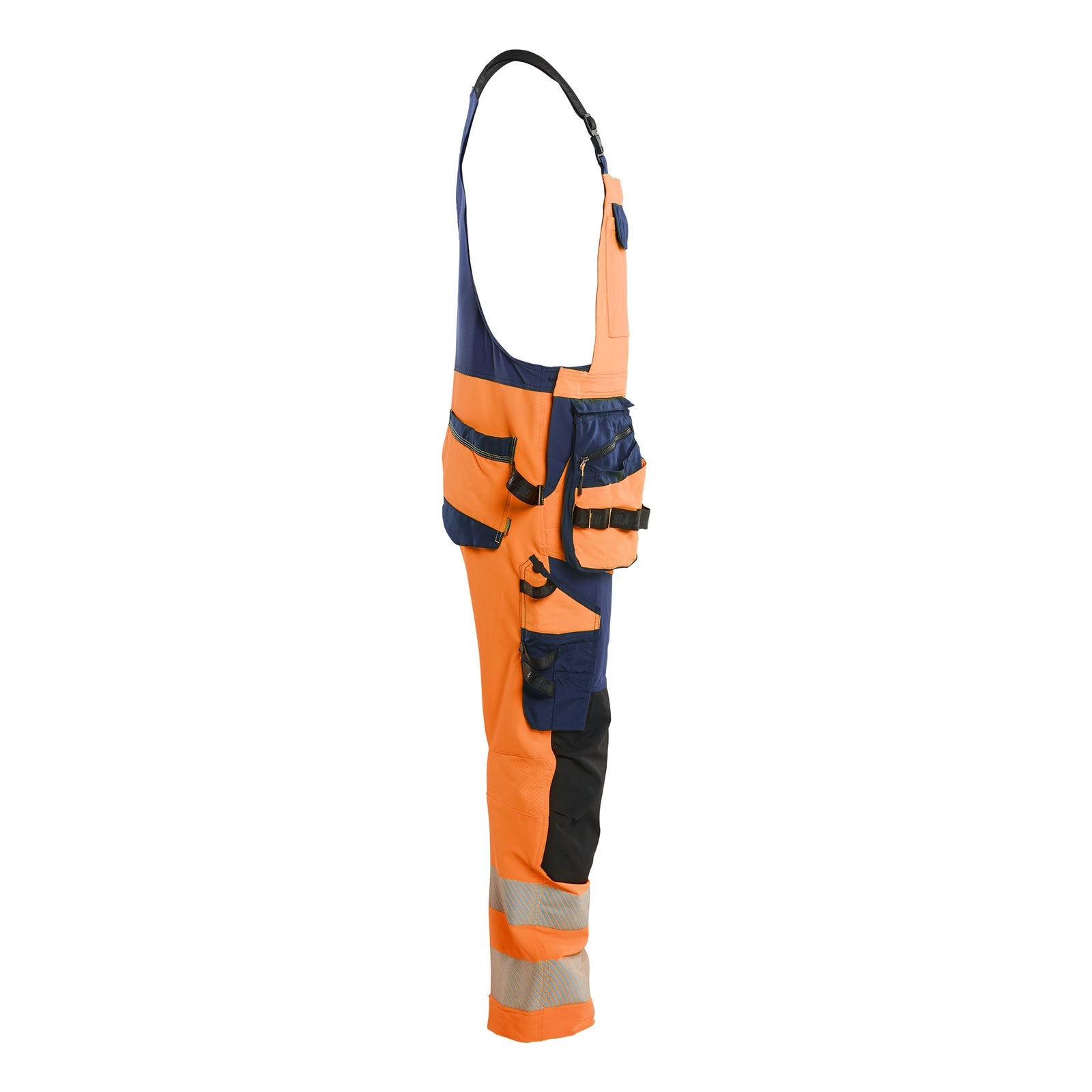 Blaklader BLAKLADER 26261648 Hi Vis bib overalls 4 way stretch Hi Vis Reflective Work Bib Trousers Men - double weave - 262616485389_CR