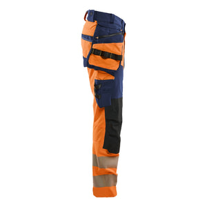 Blaklader BLAKLADER 11221648 Hi Vis trousers 4 way stretch Hi Vis Reflective Work Trousers Men - double weave - 112216485389_CR
