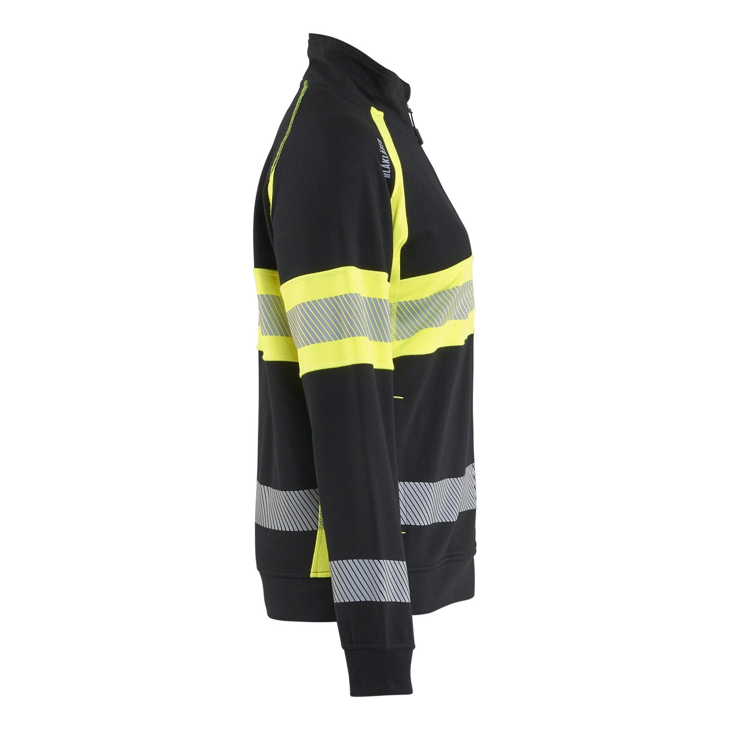Blaklader BLAKLADER 35051158 Hi Vis Reflective Full-zip Work Sweatshirt WOMEN - 100% Cotton - 350511589933_CR