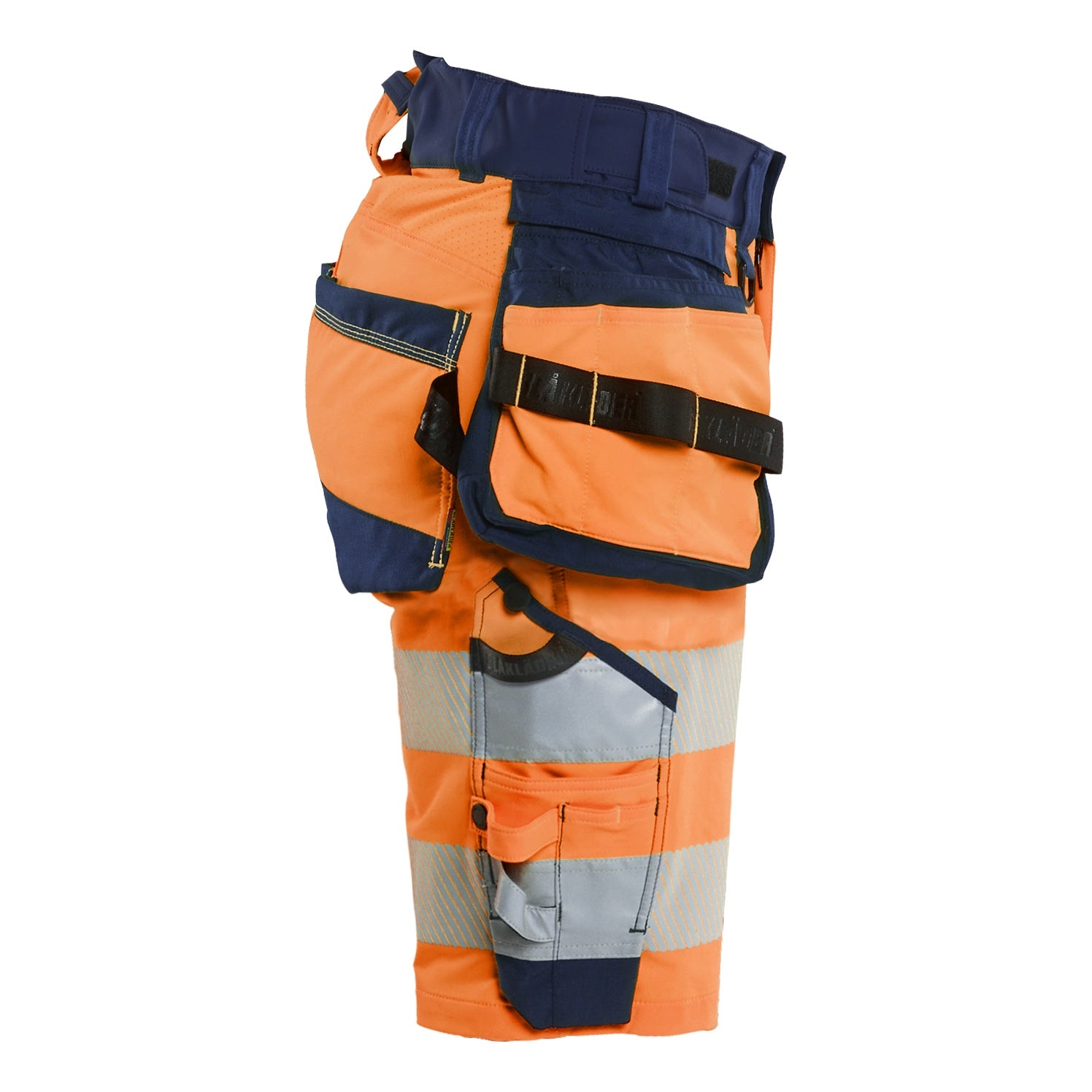 Blaklader BLAKLADER 70201648 | Women's Hi Vis shorts 4 way stretch Hi Vis Reflective Work Shorts Women - Double Weave - 702016485389_CR