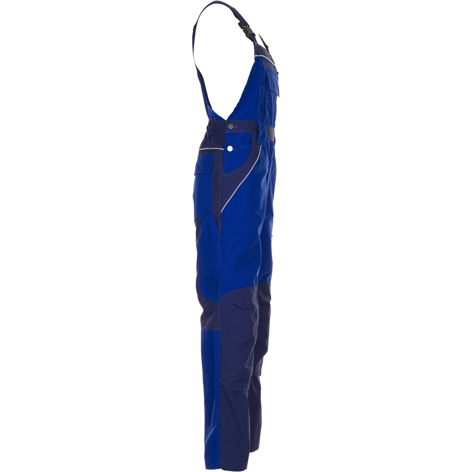 Planam Plaline Dungarees royal blue/navy - Model view 3