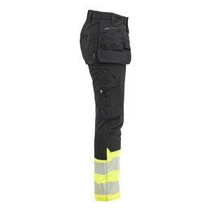 Blaklader BLAKLADER 70301149 | Women's Hi vis Trousers Stretch Hi Vis Reflective Work Trousers Women - Cordura Denim - 703011499933_CR