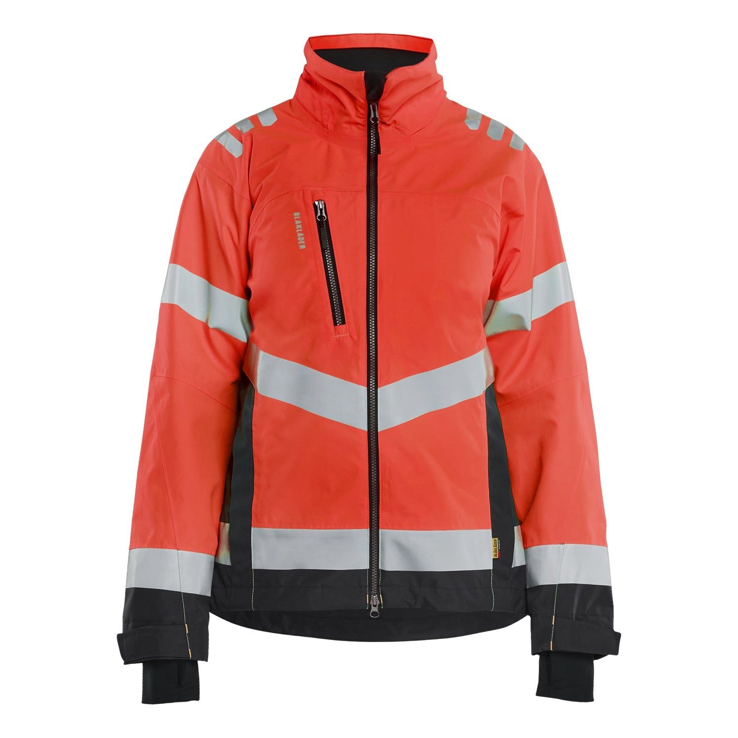 Blaklader BLAKLADER 47611977 Women's Hi Vis Shell Jacket Hi Vis Reflective Shell Work Jacket WOMEN - Waterproof - 476119775599