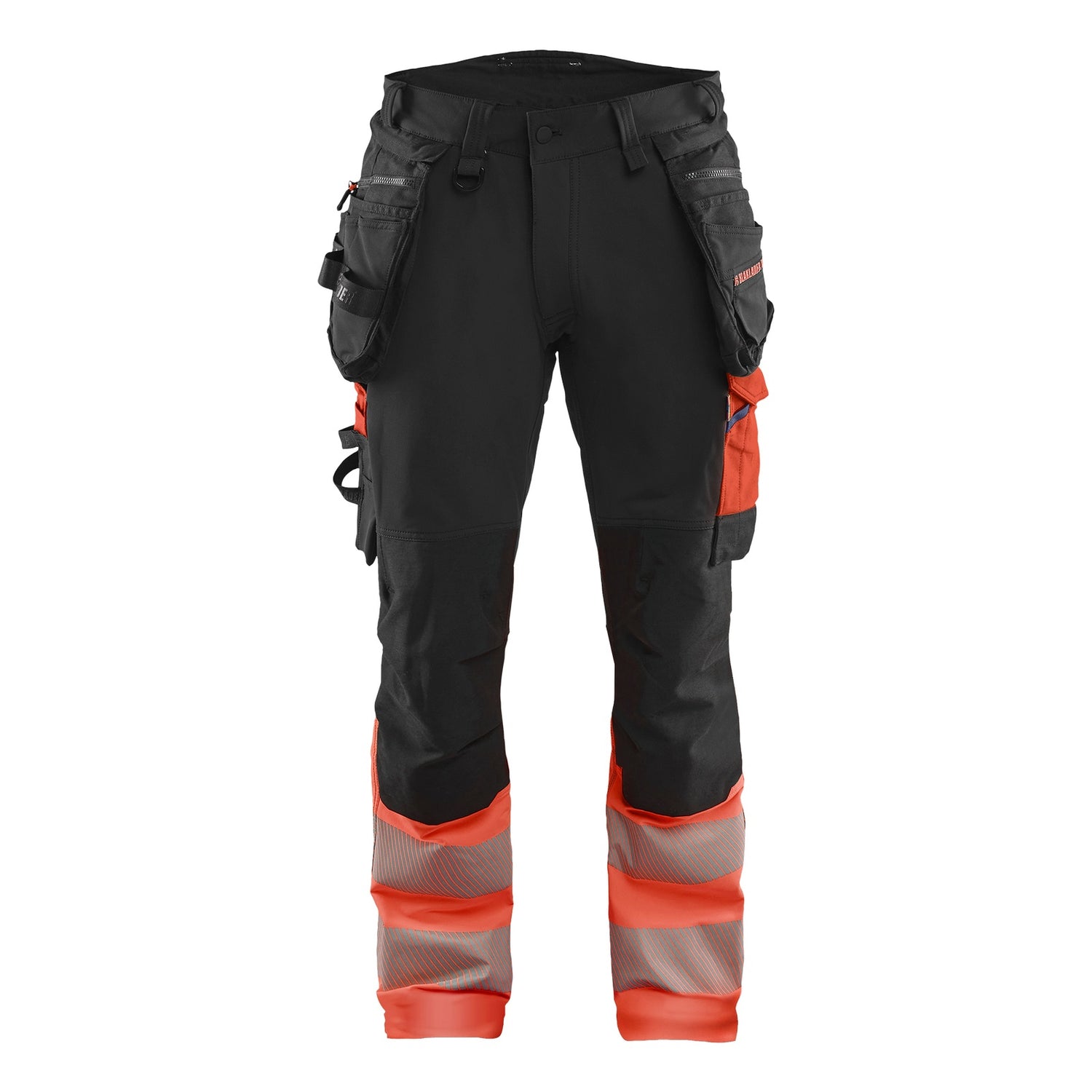 Blaklader BLAKLADER 11251648 Hi Vis Trousers 4 Way Stretch Hi Vis Reflective Work Trousers Men - Double Weave - 112516489955