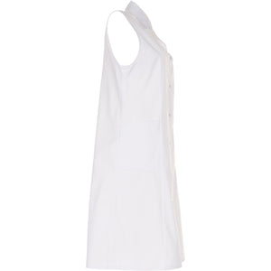 Planam Ladies Coat sleeveless pure white - Model view 3