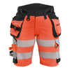 Blaklader BLAKLADER 70201648 | Women's Hi Vis shorts 4 way stretch Hi Vis Reflective Work Shorts Women - Double Weave - 702016485599