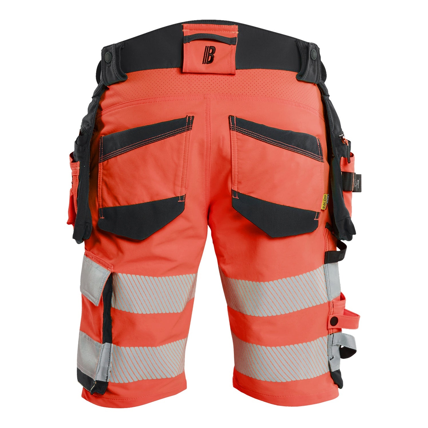 Blaklader BLAKLADER 11201648 Hi Vis shorts 4 way stretch Hi Vis Reflective Work Shorts Men - double weave - 112016485599_2