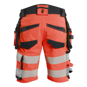 Blaklader BLAKLADER 11201648 Hi Vis shorts 4 way stretch Hi Vis Reflective Work Shorts Men - double weave - 112016485599_2