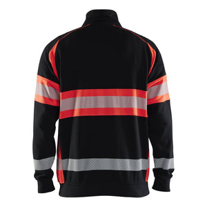 Blaklader BLAKLADER 35531158 Hi Vis Sweater Hi Vis Reflective Half-zip Work Sweatshirt MEN - 100% Cotton - 355311589955_2