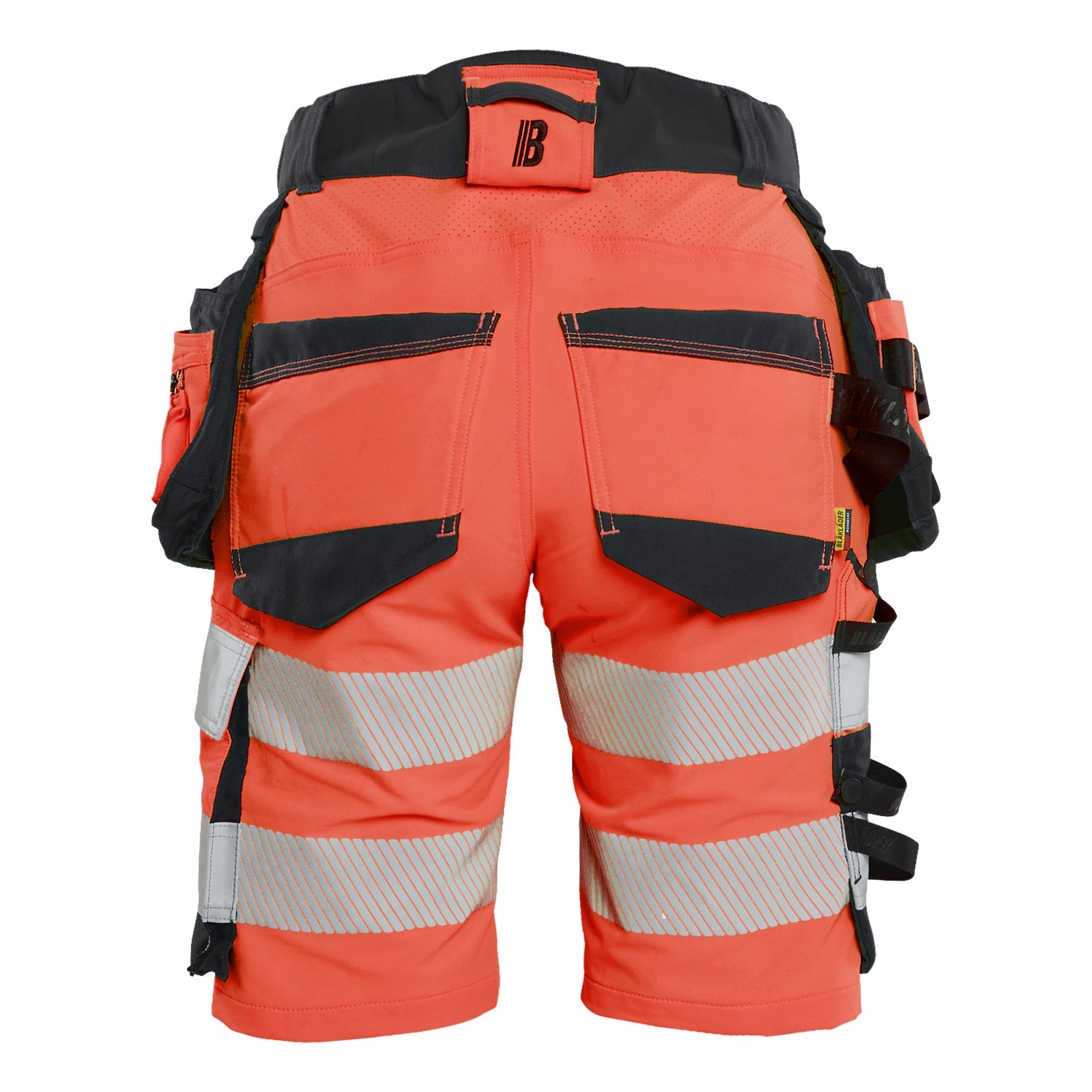 Blaklader BLAKLADER 70201648 | Women's Hi Vis shorts 4 way stretch Hi Vis Reflective Work Shorts Women - Double Weave - 702016485599_2