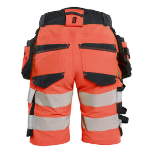 Blaklader BLAKLADER 70201648 | Women's Hi Vis shorts 4 way stretch Hi Vis Reflective Work Shorts Women - Double Weave - 702016485599_2