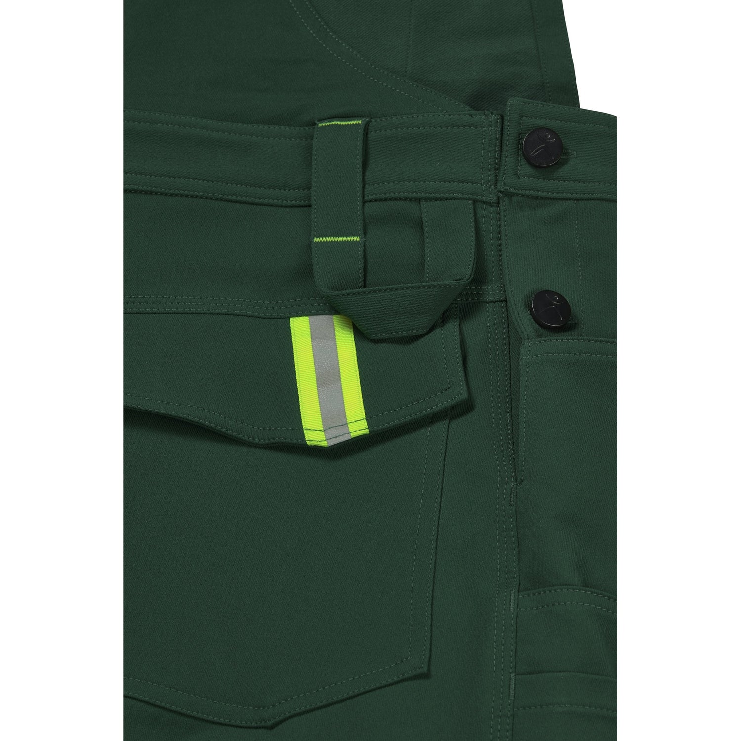 Planam rECOline Bibpant slate/black - No need to spend ages looking for your tools, thanks to the hammer loop.