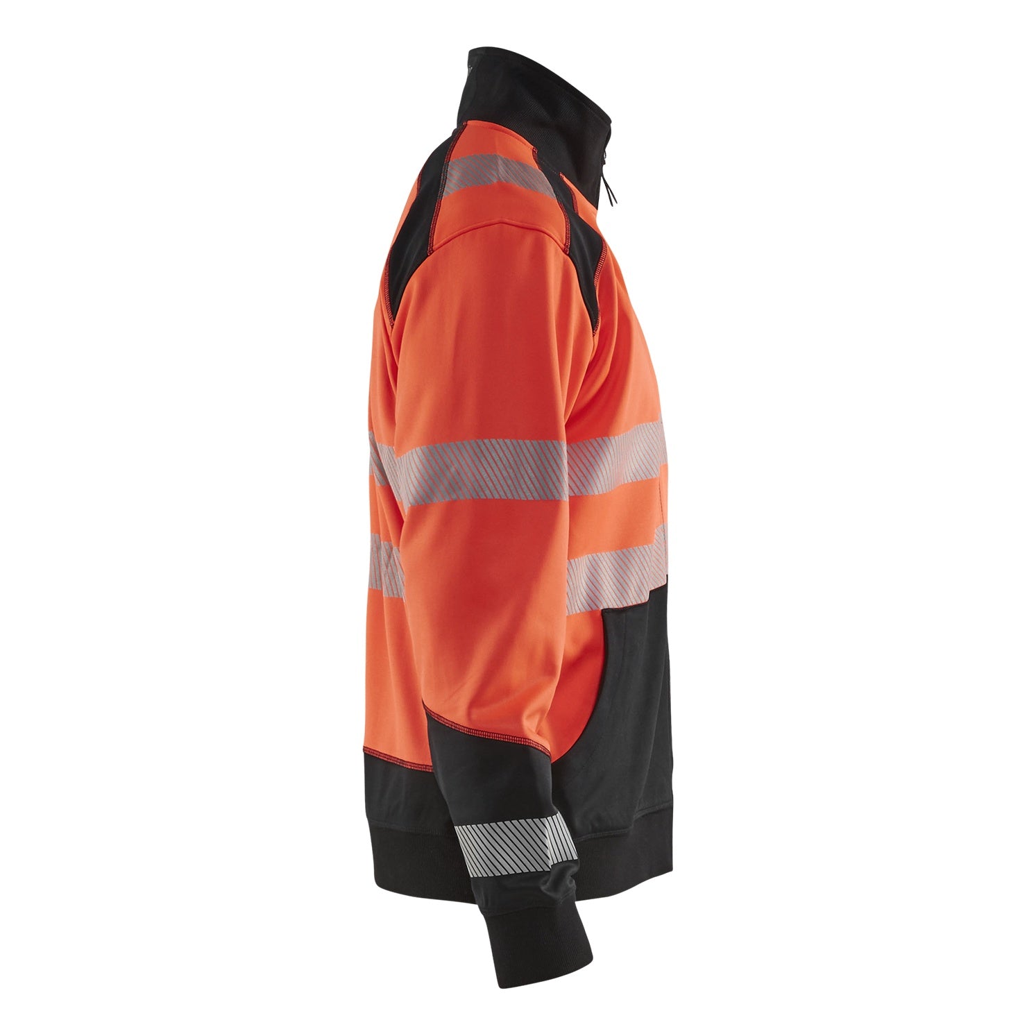 Blaklader BLAKLADER 35582528 Hi Vis Reflective Full Zip Work Sweatshirt MEN - Brushed Inside - 355825285599_CR