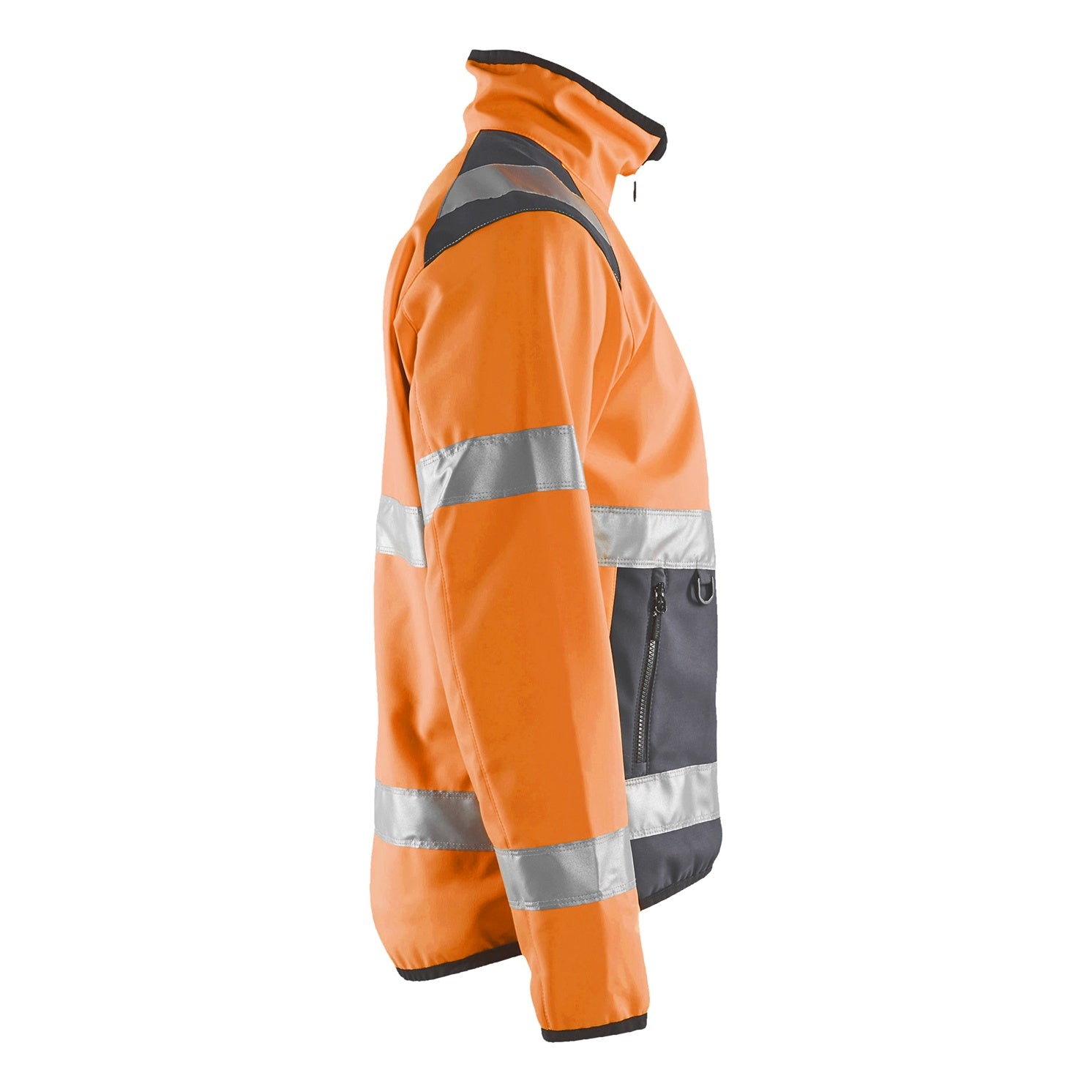 Blaklader BLAKLADER 48772516 Hi Vis Softshell Jacket Hi Vis Reflective Softshell Work Jacket MEN - Water Repellent - 487725165396_CR