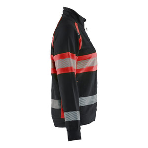 Blaklader BLAKLADER 35051158 Hi Vis Reflective Full-zip Work Sweatshirt WOMEN - 100% Cotton - 350511589955_CR