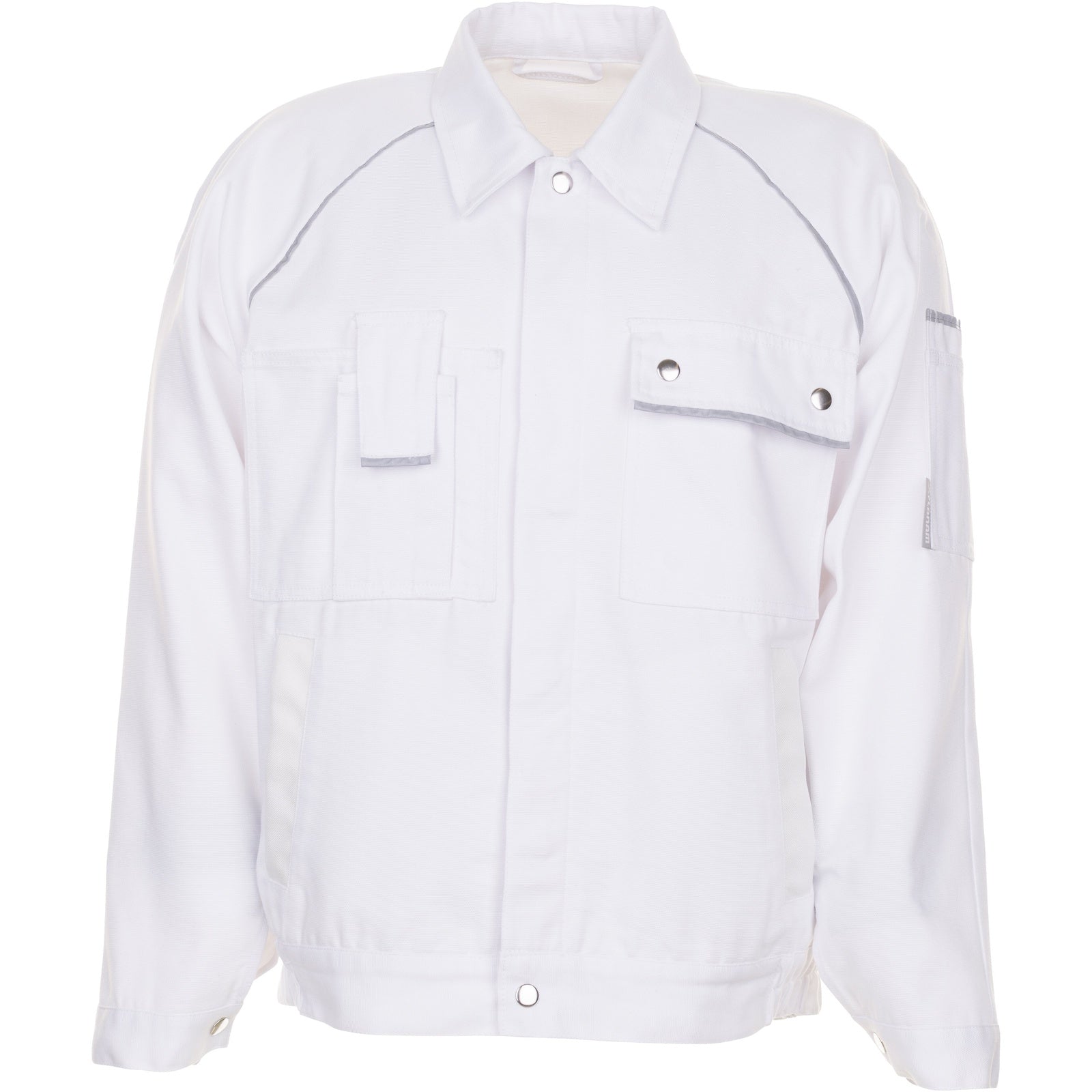 Planam Canvas 320 Waisted Jacket pure white/pure white - Model view 1