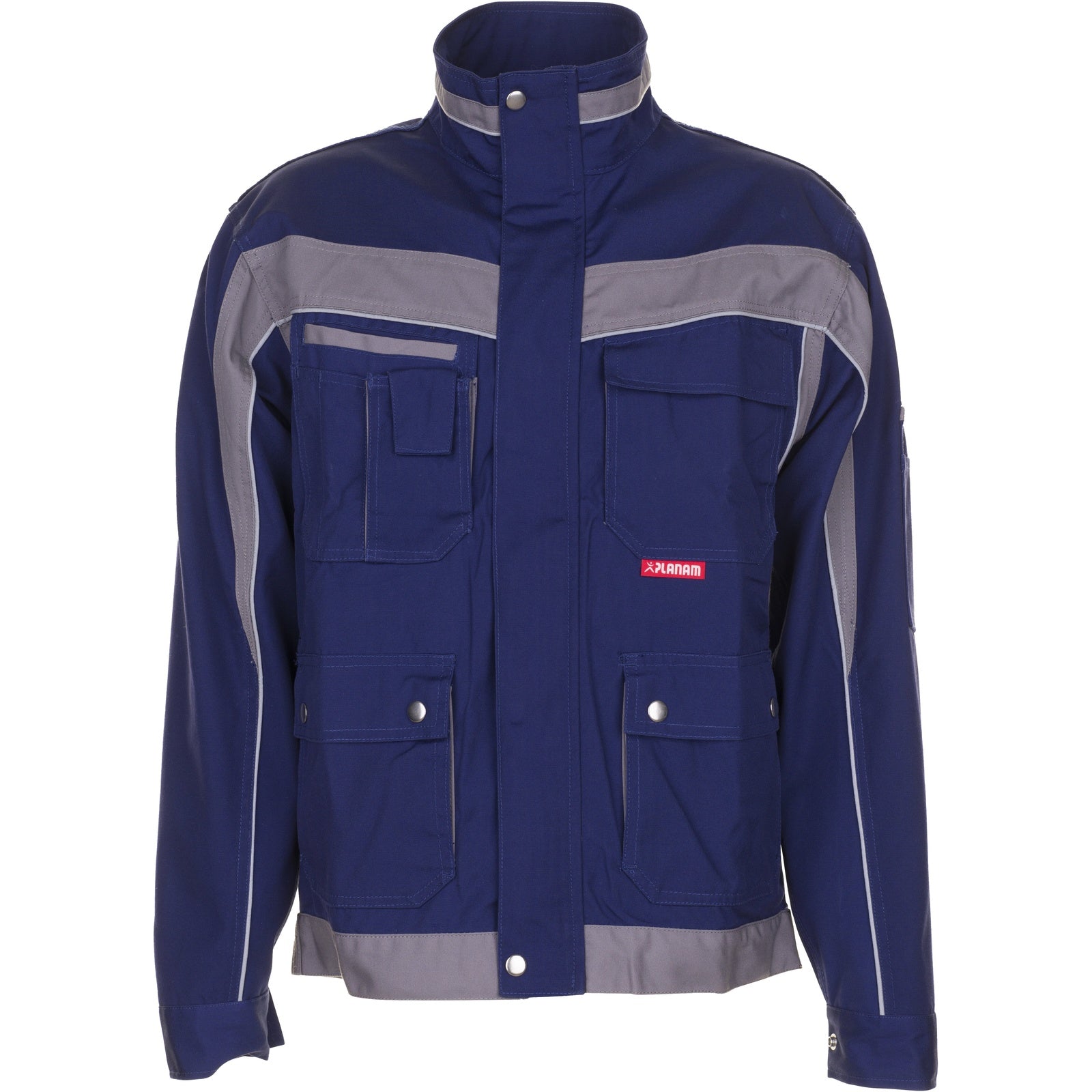 Planam Plaline Waisted Jacket navy/zinc - Model view 1