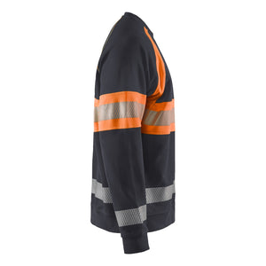 Blaklader BLAKLADER 33591158 Hi Vis Sweater Hi Vis Reflective Work Sweatshirt MEN - 100% Cotton - 335911589653_CR