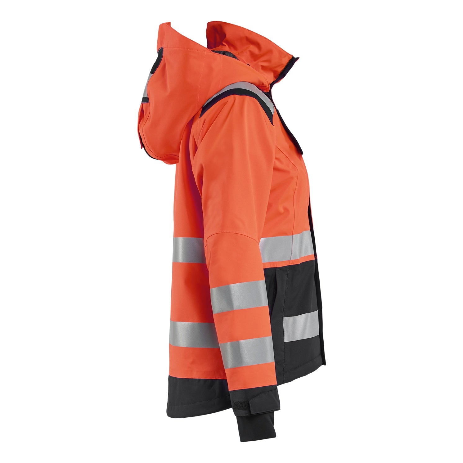 Blaklader BLAKLADER 49041987 Women's Hi Vis Shell Jacket Hi Vis Reflective Shell Work Jacket WOMEN - Waterproof - 490419875599_CR