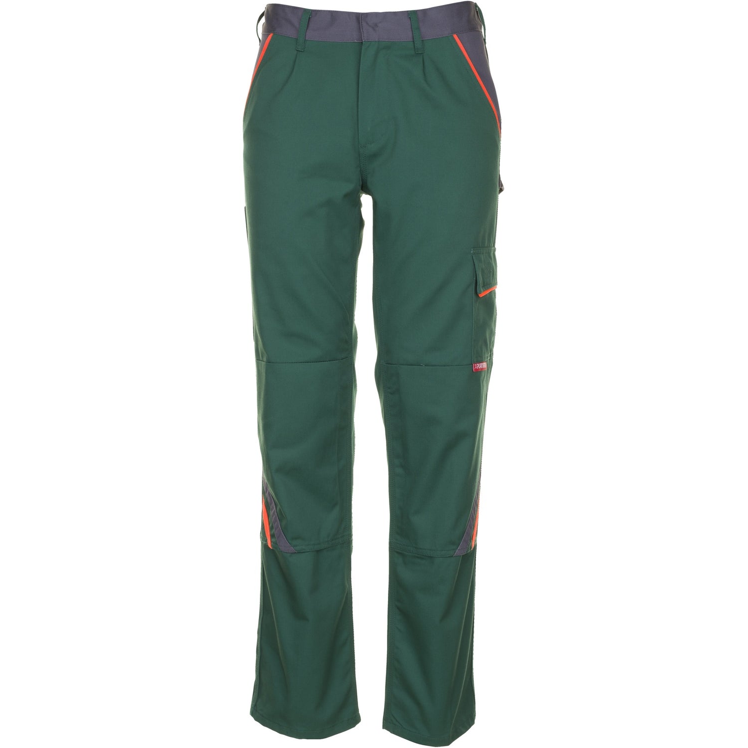 Planam Visline Trousers green/orange/slate - Model view 1