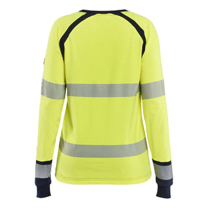 Blaklader BLAKLADER 34371737 Women's Long sleeved T shirt Multinorm Hi Vis Reflective Long Sleeve Work T-Shirt WOMEN - Flame Retardant - 343717373389_2
