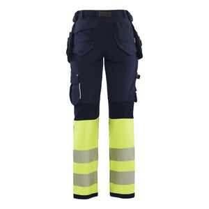 Blaklader BLAKLADER 71931642 | Women's hi vis trouser with 4 way stretch Hi Vis Reflective Work Trousers Women - Water Repellent - 719316428933_2