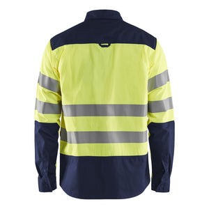 Blaklader BLAKLADER 32551817 Hi Vis Shirt Hi Vis Reflective Long Sleeve Work Shirt MEN - 50% Cotton 50% Polyester - 325518173389_2