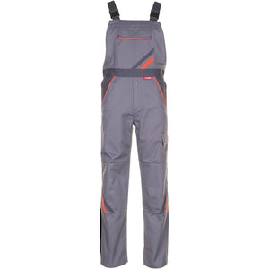 Planam Visline Dungarees zinc/orange/slate - Model view 1