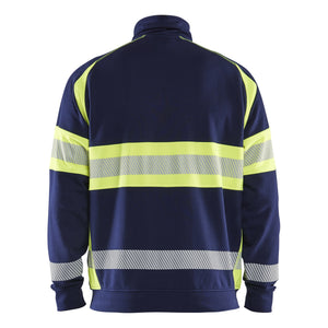 Blaklader BLAKLADER 35511158 Hi Vis Sweater Hi Vis Reflective Full-zip Work Sweatshirt MEN - 100% Cotton - 355111588933_2