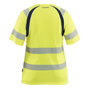 Blaklader BLAKLADER 35032537 Women’s Hi Vis T shirt Hi Vis Reflective Short Sleeve Work T-Shirt WOMEN - Moisture Wicking - 350325373389_2