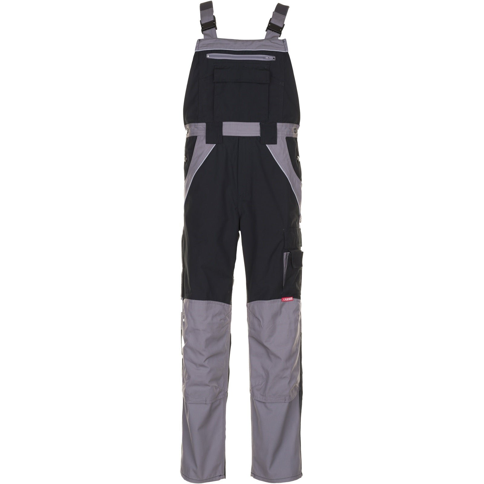 Planam Plaline Dungarees black/zinc - Model view 1