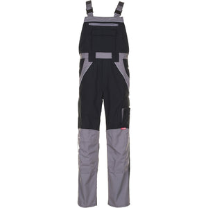 Planam Plaline Dungarees black/zinc - Model view 1
