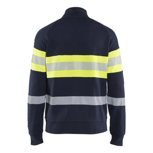 Blaklader BLAKLADER 34621762 MULTINORM Hi Vis Reflective Full-Zip Work Sweatshirt MEN - Flame Retardant - 346217628933_2
