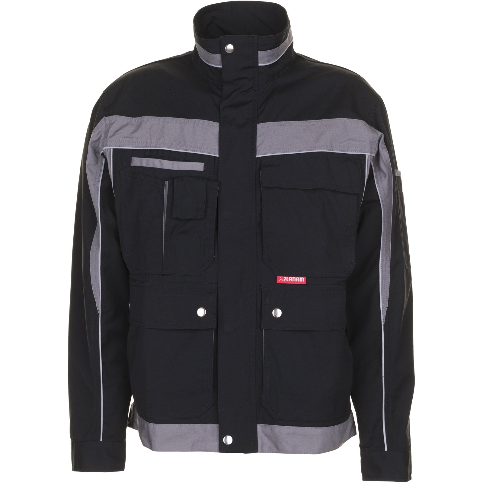 Planam Plaline Waisted Jacket black/zinc - Model view 1
