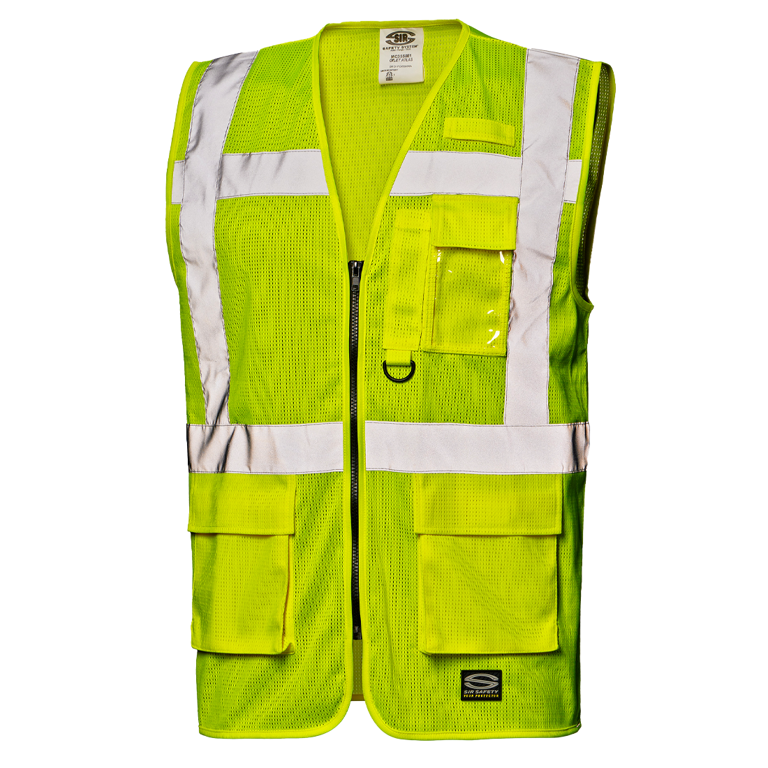 Sir Safety SIR SAFETY ATLAS Hi Vis Reflective Work Waistcoat MEN - EN ISO 20471 Class 2 - MC3550E1