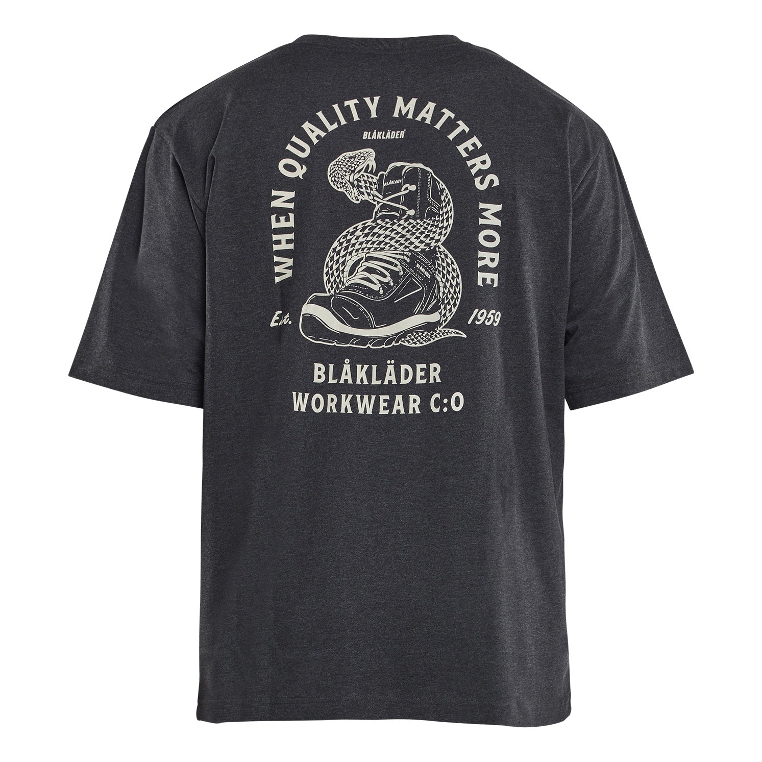 Blaklader BLAKLADER 94271025 T shirt Snake Loose Fit Short Sleeve Work T-Shirt MEN - 60% Cotton - 942710259991_2