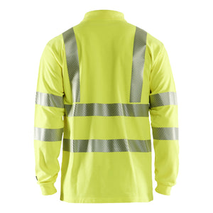 Blaklader BLAKLADER 34391741 Multinorm long sleeved polo Hi Vis Reflective Long Sleeve Work Polo MEN - Flame Retardant - 343917413300_2