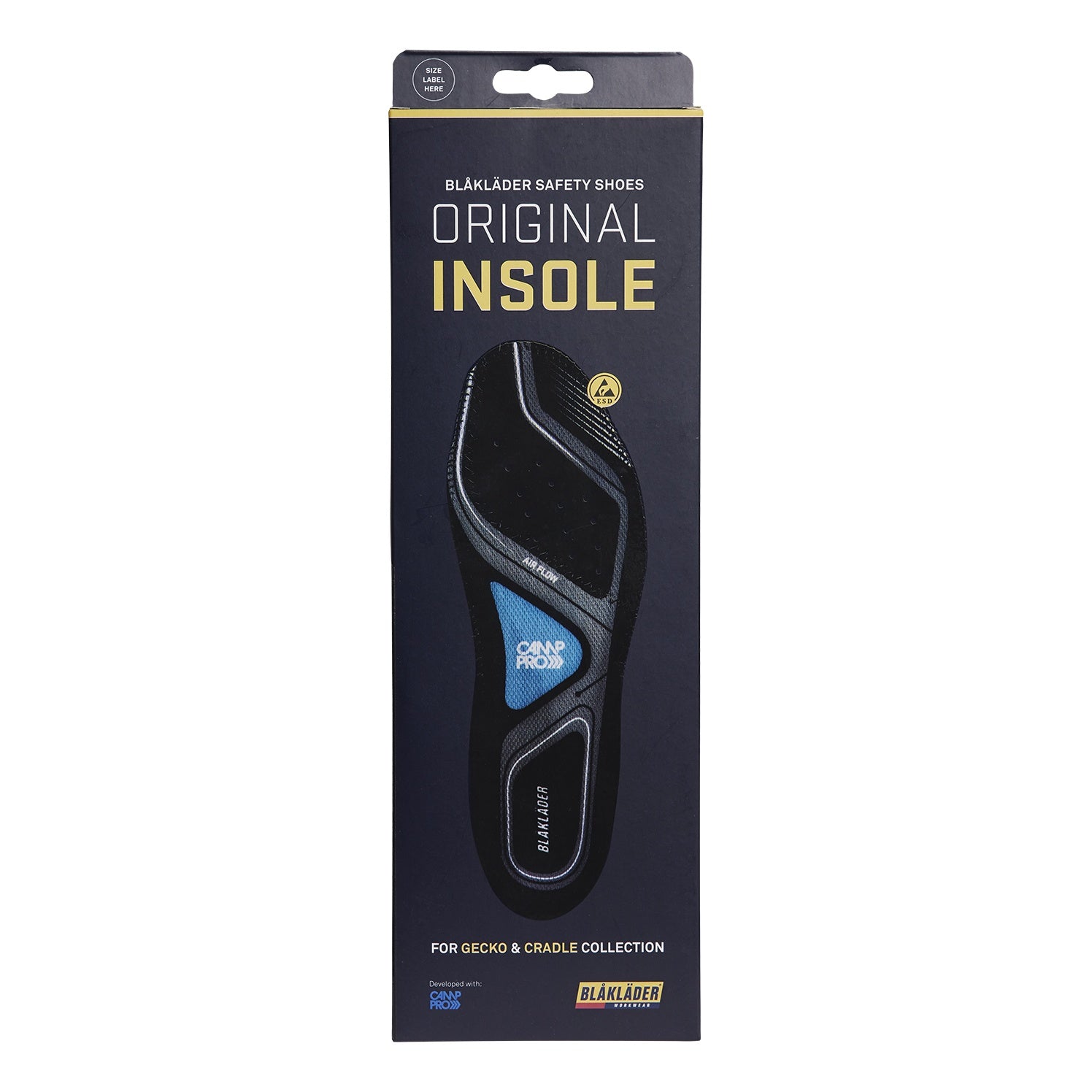 Blaklader BLAKLADER 24670000 ORIGINAL INSOLE GECKO & CRADLE Work Shoe MEN - Fabric Insole - 246700009900_2