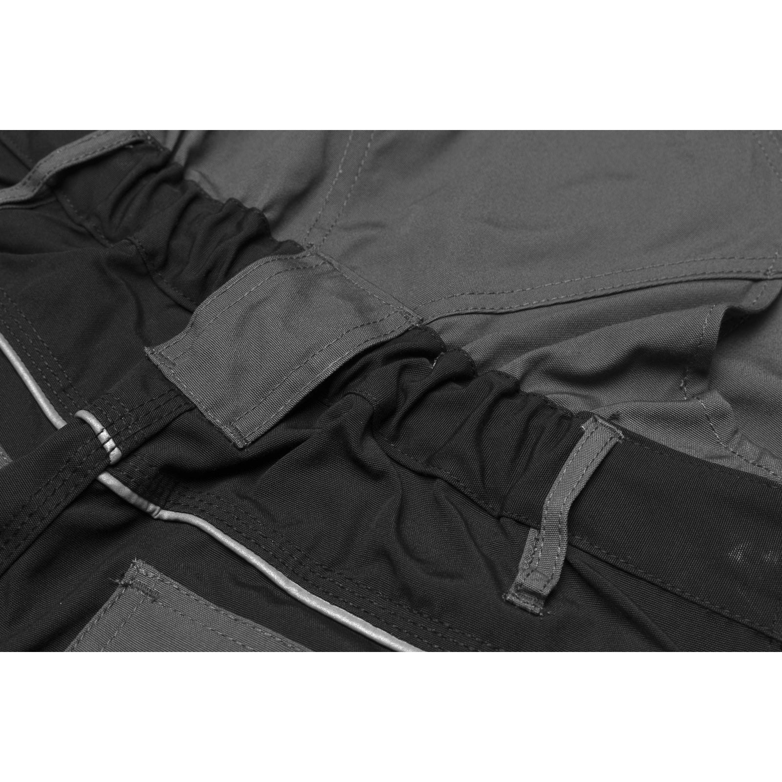 Planam Plaline Dungarees navy/zinc - No slipping thanks to the elastic in the waistband.