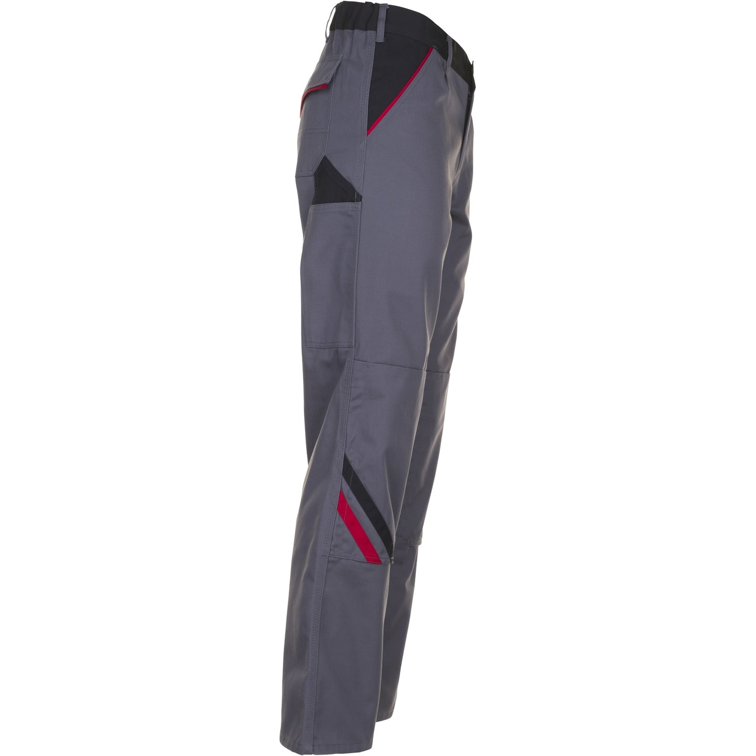 Planam Highline Trousers slate/black/red - Model view 3