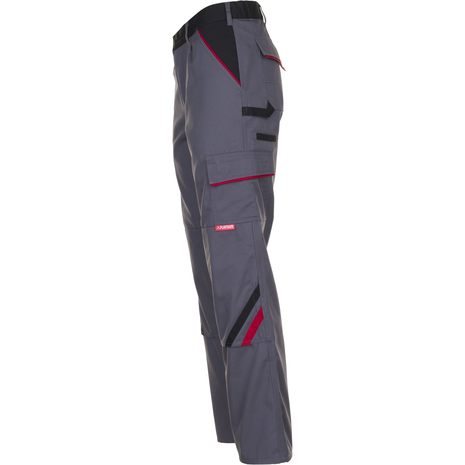Planam Highline Trousers slate/black/red - Model view 4